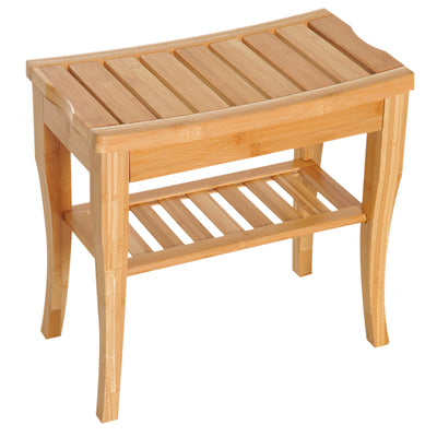 Long Bamboo Shower Bench Seat, 20