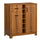Retro Wine Cabinet for 6 Bottles, Wine Rack Sideboard Serving Bar with Glass Holders and 1 Drawer, Brown