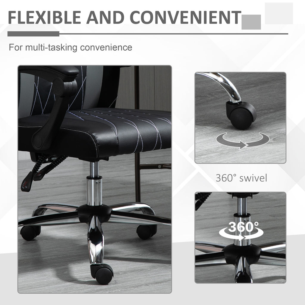 Office Chair Ergonomic Desk Chair with Rotate Headrest, Lumbar Support & Adjustable Height, 360Â° Swivel Computer Chair