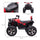 12V Kids Recharging Ride-on Electric ATV Quad w/ Realistic Headlights Wide Wheel, Red