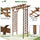 Fir Wood Garden/Backyard Arbor Trellis with Pergola Style Roof  Perfect for Vines & Other Plants