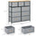 9 Drawers Storage Chest Dresser Organizer Unit w/ Steel Frame, Wood Top, Easy Pull Fabric Bins, for Hallway, Closet, Entryway, Oak & Grey