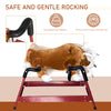 Kids Plush Toy Spring Rocking Horse-Style Rodeo Bull Ride-On Toy with Realistic Sounds
