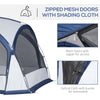 6-8 Person Screen House for Camping, Family Tents Shelter with Portable Carry Bag, Sun Shelter Dome Tent with 4 Zipped Mesh Door