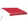 12' x 10' Manual Retractable Awning Outdoor Sunshade Shelter for Patio, Balcony, Yard, with Adjustable & Versatile Design, Wine Red