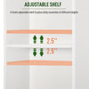 Linen Cabinet Slim Bathroom Storage Cabinet Freestanding Bathroom Tall Organizer Tower Cupboard Adjustable Shelves Wooden Furniture White