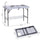 50" Portable Folding Camping Table with Sink, Faucet, Dual Stainless Steel Basins, and Accessories for Fish Cleaning