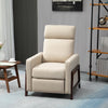 Manual Recliner Chair for Living Room Bedroom, Reclining Sofa Armchair with Footrest, Grey