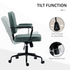 Microfiber Office Chair Desk Chair with 360 Degree Swivel Wheels Adjustable Height Tilt Function Green