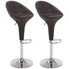 Adjustable Bar Stools Set of 2, Rattan Bar Height Barstools with Swivel for Pub Counter Kitchen