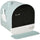 Cat Litter Box with Lid, Covered Litter Box for Indoor Cats with Tray, Scoop, Filter, 17" x 17" x 18.5", Green