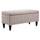 Large 42" Tufted Linen Fabric Ottoman Storage Bench With Soft Close Lid for Living Room, Entryway, or Bedroom, Beige