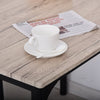 Modern 5-Piece Wooden Dining Kitchen table set 1 Table 4 Chairs Metal legs Grey