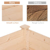 48'' Raised Garden Bed, Elevated Wooden Planter Box DIY Paint with Holes for Vegetables, Herb and Flowers Backyard, Patio, Balcony Use