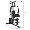Home Gym, Multifunction Gym Equipment Workout Station with 100Lbs Weight Stack for Preacher Bicep Curl