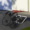 2' Portable Wheelchair Ramp Aluminum Threshold Mobility Single-fold for Scooter with Carrying Handle