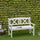 2-Seater Wooden Garden Bench, 4FT Outdoor Patio Loveseat for Yard, Lawn, Porch, White