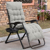 Padded Zero Gravity Chair, Folding Recliner Chair, Patio Lounger with Cup Holder, Adjustable Backrest, Removable Cushion for Outdoor, Patio