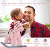 Kids Plush Ride-On Rocking Horse Toy Children Chair with Soft Plush Toy & Fun Realistic Sounds - Pink