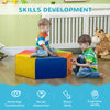 Foam Play Set, 2-Piece Kids Crawl and Climb Activity Soft Play Set, Freely-assembled Indoor Active Play for Babies