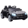 12 V Kids Electric Ride On Car with Parent Remote Control, Two Motors, Music, Lights, and Suspension Wheels for 3-6 Years Old, Black