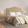 Upholstered Headboard, Button Tufted Bedhead Board, Home Bedroom Decoration for 58.25'' Bed, Beige