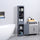 Bathroom Storage Cabinet, Free Standing Bath Storage Unit, Tall Linen Tower with 3-Tier Shelves and Drawer, Grey