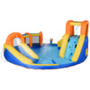 5-in-1 Inflatable Water Slide Kids Bounce House Jumping Castle Includes Slide, Basket, Pool, Water Gun, Climbing Wall, with Carry Bag, Repair Patches without Air Blower