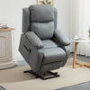 Living Room Power Lift Chair, PU Leather Electric Recliner Sofa Chair for Elderly with Remote Control, Grey