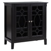 Sideboard Display Cabinet with Double Framed Glass Doors, 2 Adjustable Shelves, and Elevated Base, Espresso