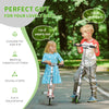 Youth Kick Scooter One-Click Foldable Height Adjustable Ride On Toy with Brake, White