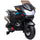 Kids Motorcycle with Training Wheels, 12V Ride-on Toy for Ages 3-8 Years Old at 3.7 Mph Top Speed, Battery-Operated Motorbike for Kids with Lights, Music, Black