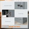 Buffet Cabinet with 2 Storage Drawers, 2 Door Sideboard with Adjustable Shelves, Coffee Bar for Living Room, Entryway, Dark Grey