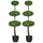 Set of 2 3.5ft(43.25") Artificial Ball Boxwood Topiary Trees in Pot, Indoor Outdoor Fake Plants for Home Office Living Room Decor