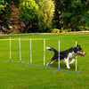 Adjustable Agility Training Equipment for Dogs with Weaves Poles and Storage Bag