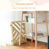 Extra Wide Wooden Freestanding Dog Gate, Foldable Pet Gates for Dogs, 24 inch 3 Panels, Dog Gates for The House, Doorway, Stairs, Natural