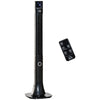 47" Oscillating Tower Fan Cooling for Bedroom with 3 Speeds, Floor Fan with 12h Timer, LED Display, and Remote Control, Black