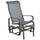 Gliding Lounger Chair, Outdoor Swinging Chair with Smooth Rocking Arms and Lightweight Construction for Patio Backyard, Grey