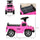 Licensed Jeep Kids Ride on Push Car and Ride Racer, Foot-to-Floor Ride on Sliding Car Pushing Cart with Horn Engine Sound, Under Seat Storage, Pink