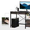 Home Office Writing Desk with File Storage Drawer for Letter Size, PC Study Table Computer Workstation, Walnut Brown