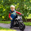 6V Kids Electric Motorcycle with LED Lights Music Siren Horn for 3-5 Years Old, 33.75" x 17.25" x 22.75", White