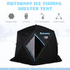 Outdoor Winter Ice Fishing Shelter w/ Included Carry Bag & Oxford Fabric Build