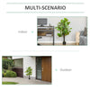 4.5ft Artificial Fiddle Leaf Fig Tree, Faux Decorative Plant in Nursery Pot for Indoor or Outdoor DÃ©cor