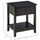 Modern Style Bedside End Table with Drawer and Storage Shelf for Bedroom, or Living Room, Black