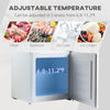 Mini Freezer Countertop, 1.1Cu.Ft Compact Upright Freezer with Removable Shelves, Reversible Door for Home, Dorm, Apartment and Office, White