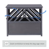 Wood Dog Crate Small Dog Cage Furniture Style Dog Kennel Lattice for Indoor Use with a Unique Slant Aesthetic Design