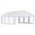 20' x 20' Heavy-duty Large Wedding Tent, Outdoor Carport Garage Party Tent, Patio Gazebo Canopy with Sidewall, White