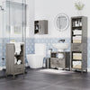 Bathroom Storage Cabinet, Small Floor Cabinet with Open Compartments and Drawer for Living Room and Playroom, Grey