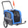 2-in-1 3 Wheel Pet Jogging Stroller Bike Trailer - Blue / Grey