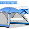 12' x 12' Screen House Room, 8 Person Camping Tent, Double Layer Dome Tent with Carry Bag for Hiking, Backpacking